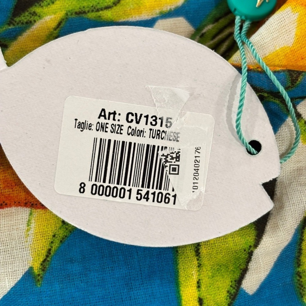 Antica Sartoria by Giacomo Cinque Citrus Print Cotton Shoulder Bag Italy NWT - Picture 3 of 6